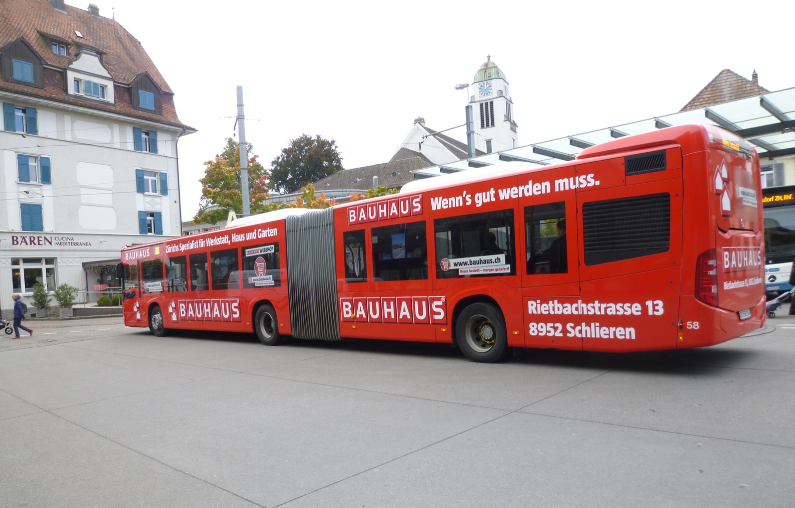 Aussenwerbung Bus